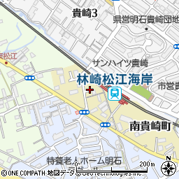 兵庫県明石市南貴崎町周辺の地図