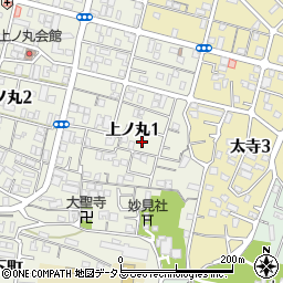 兵庫県明石市上ノ丸1丁目11周辺の地図