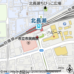 北長瀬駅前周辺の地図
