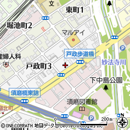 グランドーレ東須磨周辺の地図