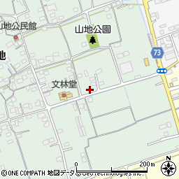 岡山県倉敷市山地75周辺の地図