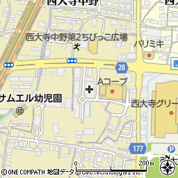 敷島堂西大寺本店周辺の地図