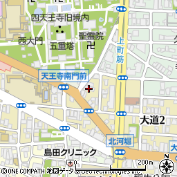 ライオンズマンション四天王寺周辺の地図