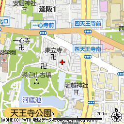 ファミール天王寺周辺の地図