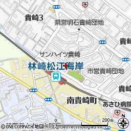 ヤマザキＹショップ貴崎藤原店周辺の地図