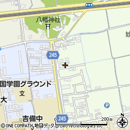 岡山県岡山市北区西花尻1305-9周辺の地図
