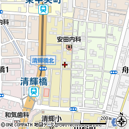 岡山県岡山市北区清輝本町3-21周辺の地図