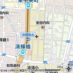 岡山県岡山市北区清輝本町周辺の地図