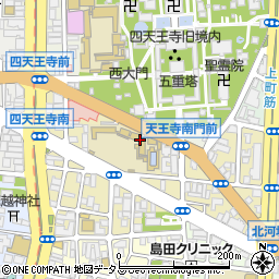 大阪市立天王寺小学校周辺の地図