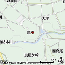 愛知県田原市六連町高尾周辺の地図