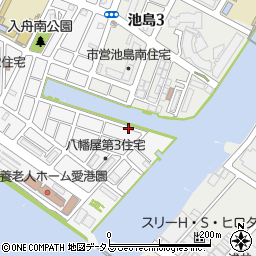 ＊個人宅:大阪市港区八幡屋4丁目4[高島]駐車場周辺の地図