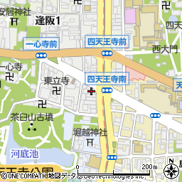 ドミノ・ピザ　四天王寺店周辺の地図