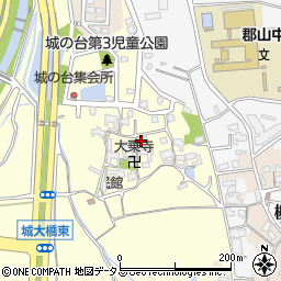 奈良県大和郡山市城町1488-2周辺の地図