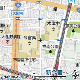 大阪府大阪市浪速区戎本町周辺の地図