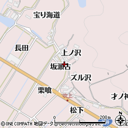 愛知県田原市野田町坂瀬古7周辺の地図