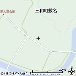 広島県三次市三和町敷名424周辺の地図