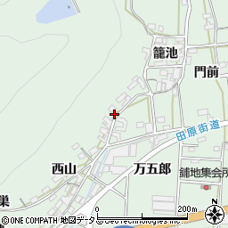 愛知県田原市大久保町籠池46周辺の地図
