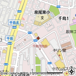 バーミヤン大正千島店周辺の地図