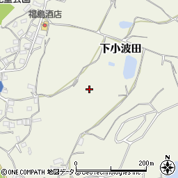 三重県名張市下小波田周辺の地図