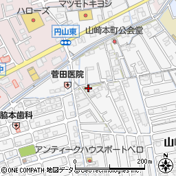 ブランドール山崎壱番館周辺の地図