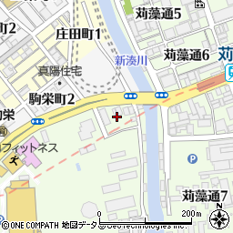 兵庫県神戸市長田区南駒栄町4周辺の地図