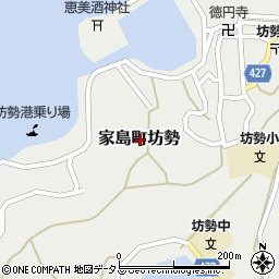 兵庫県姫路市家島町坊勢周辺の地図