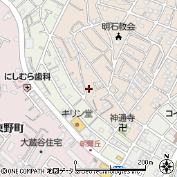 兵庫県明石市東朝霧丘7-18周辺の地図