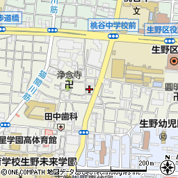 スパークルウオッシュ中大阪本部周辺の地図