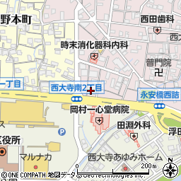 株式会社中原三法堂　西大寺店周辺の地図