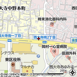 小林朱雲堂西大寺店周辺の地図