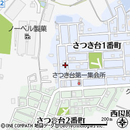 三重県名張市さつき台１番町50周辺の地図