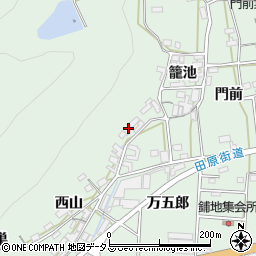 愛知県田原市大久保町籠池45周辺の地図