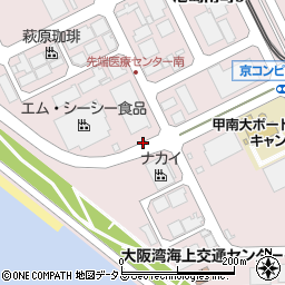 兵庫県神戸市中央区港島南町周辺の地図