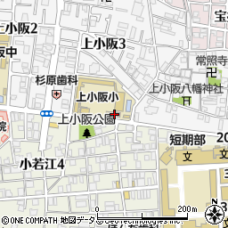 東大阪市立上小阪公民分館周辺の地図