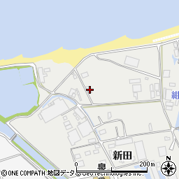 愛知県田原市江比間町新田93周辺の地図