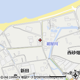 愛知県田原市江比間町新田3周辺の地図