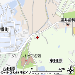 三重県名張市東田原2732-1周辺の地図