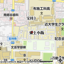 大阪府東大阪市東上小阪周辺の地図