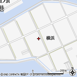 愛知県田原市伊川津町横浜周辺の地図