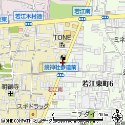 セレモニーハウス　若江周辺の地図