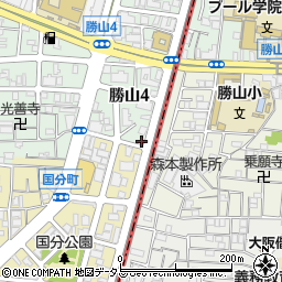 水道レスキュー大阪市天王寺区勝山営業所周辺の地図