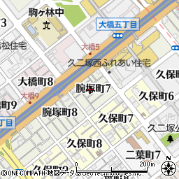 兵庫県神戸市長田区腕塚町7丁目周辺の地図