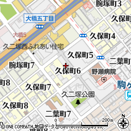 兵庫県神戸市長田区久保町周辺の地図