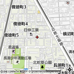 東大阪俊徳五郵便局 ＡＴＭ周辺の地図
