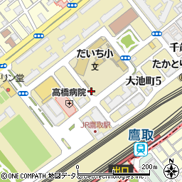 兵庫県神戸市須磨区大池町周辺の地図
