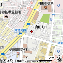 鹿田町公会堂周辺の地図