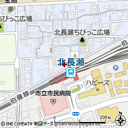 岡山県岡山市北区北長瀬本町22-21周辺の地図