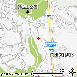 岡山県岡山市中区門田文化町周辺の地図