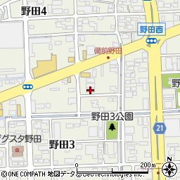 東京戸張株式会社岡山営業所周辺の地図