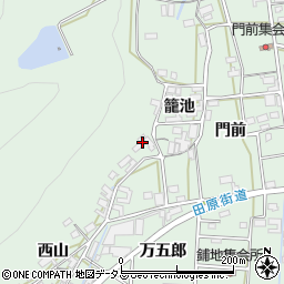 愛知県田原市大久保町籠池44周辺の地図